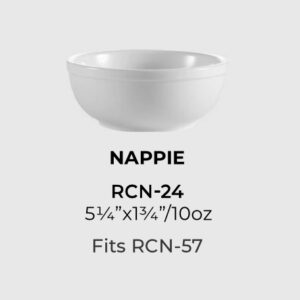 CLINTON ROLLED EDGE DINNERWARE (RCN-24 Nappie Bowl)