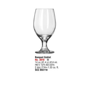 PERCEPTION STEMWARE 3010 Banquet Goblet, 14 oz 2 dz