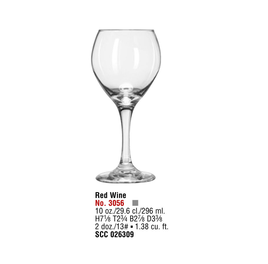 PERCEPTION STEMWARE 3056 Red Wine, 10 oz 2 dz